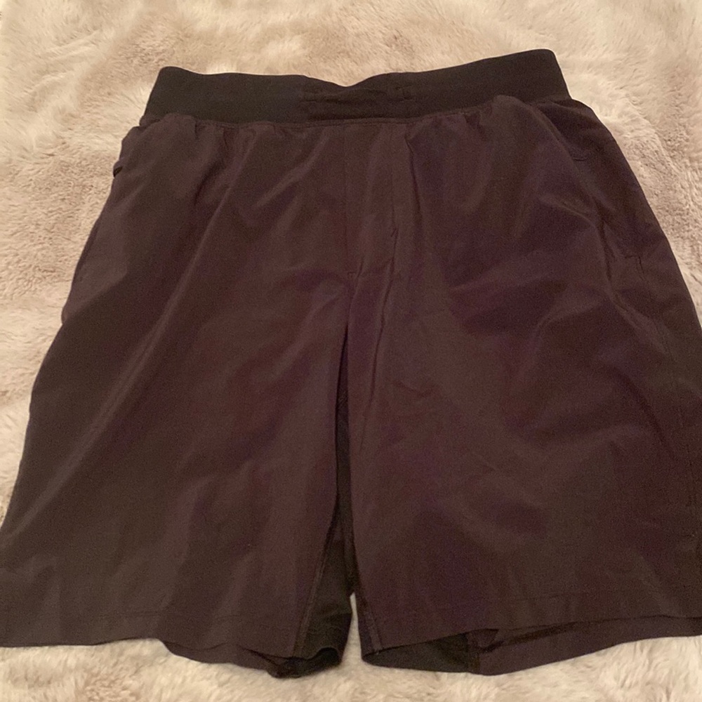 Men’s Lululemon athletic shorts- color: black, size: small